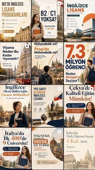 International Education — Instagram grid